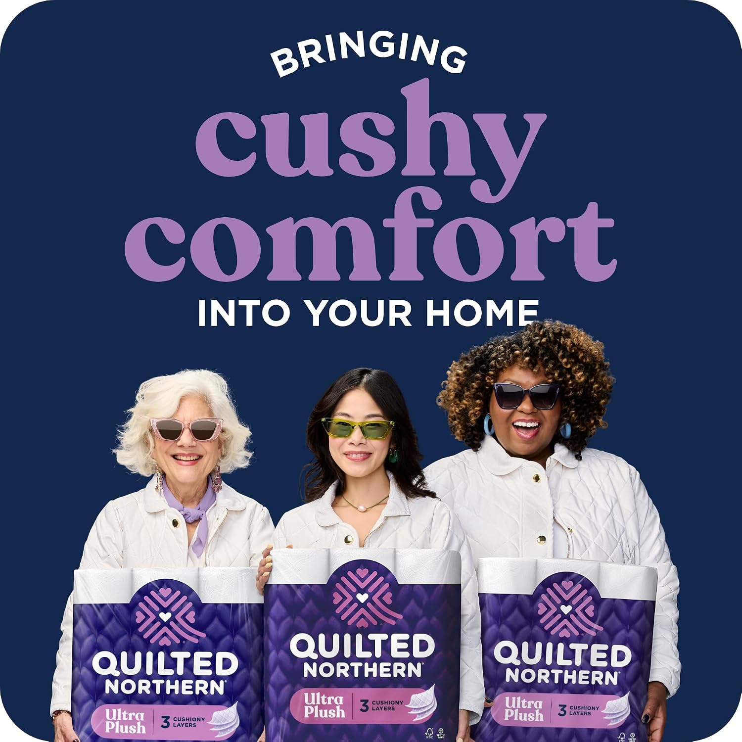 Quilted Northern Ultra Plush Toilet Paper, 18 Mega Rolls, 3-Ply - view 6